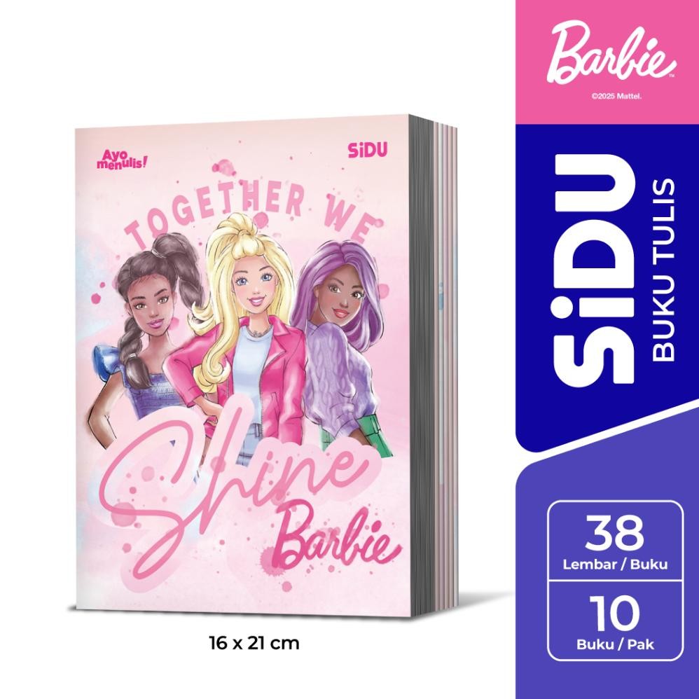 

READY STOCK SiDU Buku Tulis Barbie 38 Lembar - 10 Buku