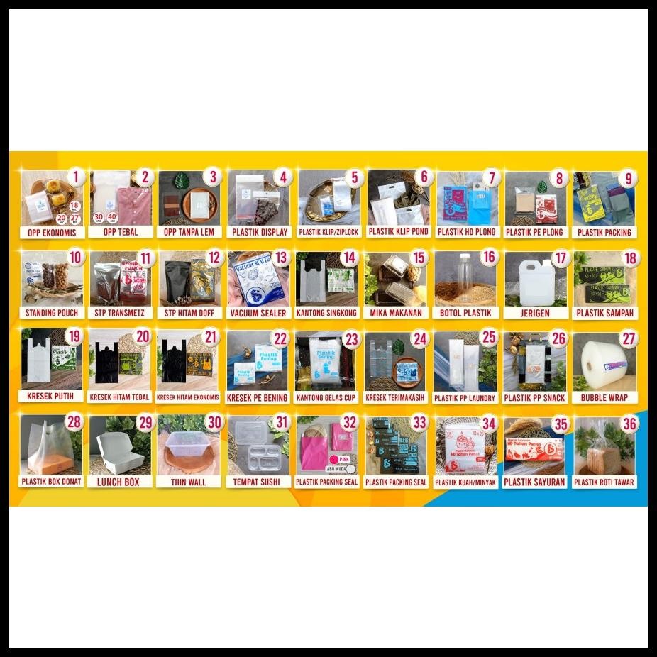 PLASTIK OPP LEM SEAL UK 6X12 CM ISI 100 LEMBAR TEBAL 02 MICRON / PLASTIK OPP 6 X 12 CM / PLASTIK AKS