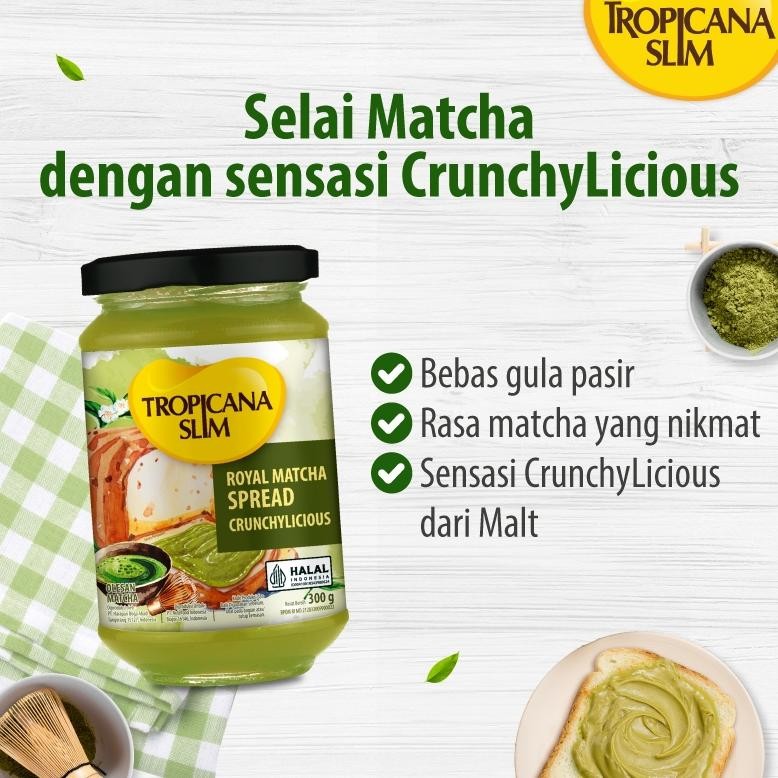 

Twin Pack - Tropicana Slim Royal Matcha Spread 300G - Selai Matcha Bebas Gula Pasir (Baru)