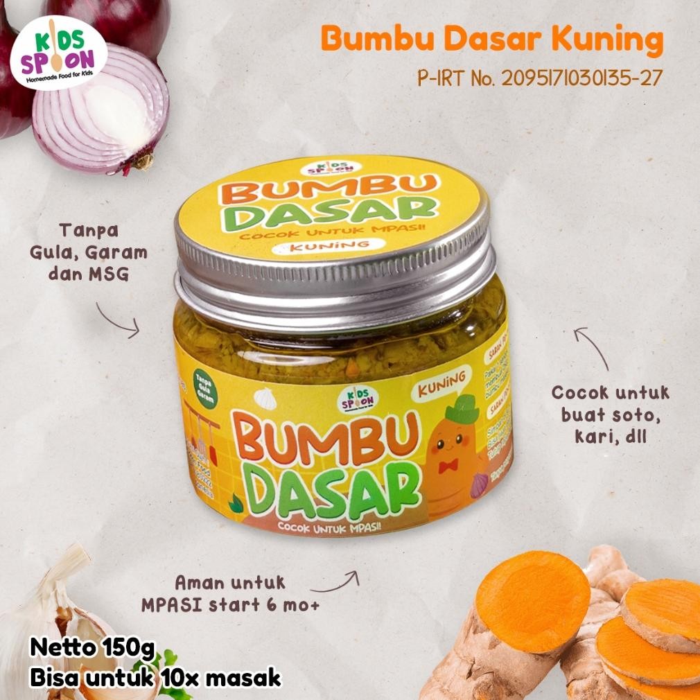 

Kids Spoon Bumbu Dasar Kuning 150g Tanpa Gula Garam