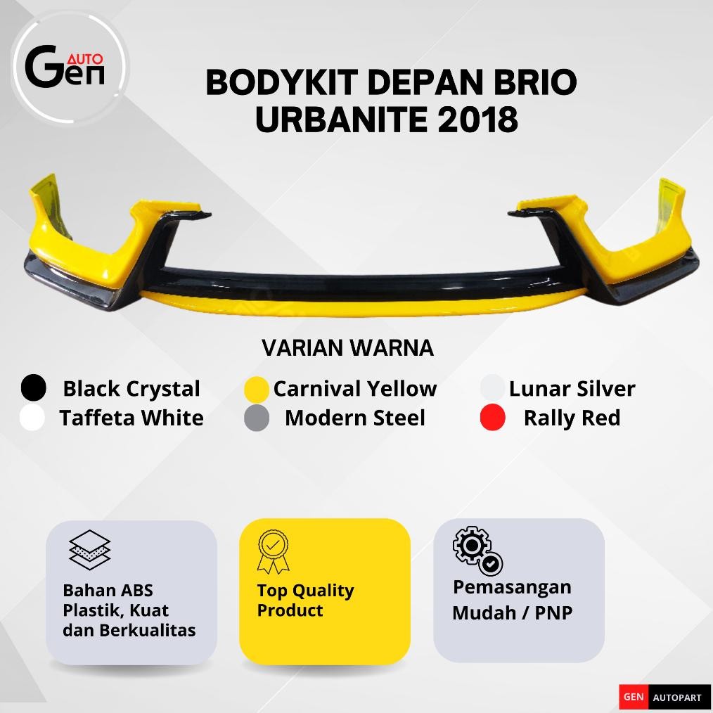 Gtu-712 Mega Sale Front Under / Front Lips Bodykit Bemper Lips Depan Brio Urbanite 2018 Murah