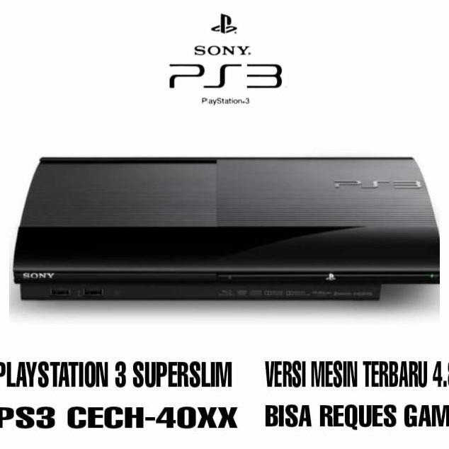 PS3 SUPERSLIM HFW/CFW FULL GAME 500GB+2STIK Berkualitas