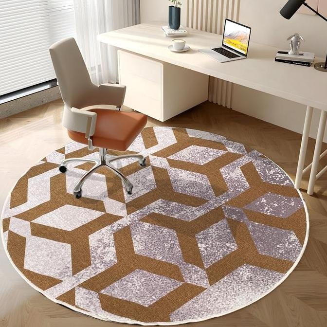 Karpet Bulat Minimalis Anti Slip Diameter 150cm | Karpet Lingkaran