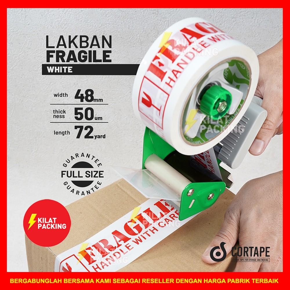 

Lakban / Selotip / Isolasi Fragile Handle With Care / Mudah Pecah Belah Aneka Varian Murah Satuan