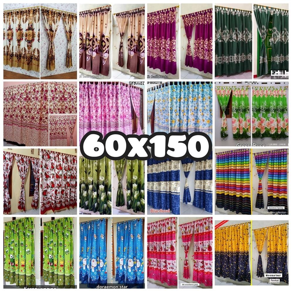 GORDEN KARAKTER JENDELA | TIRAI GORDEN JENDELA KARAKTER MURAH DORAEMON HELLO KITTY KEROPI ONGKIR BIS