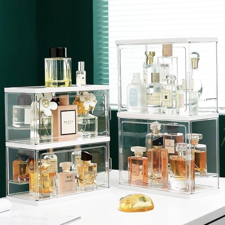 Greenland Rak Parfum Acrylic Storage Organizer Rak Kosmetik Penyimpanan Skincare Make up Kotak akril