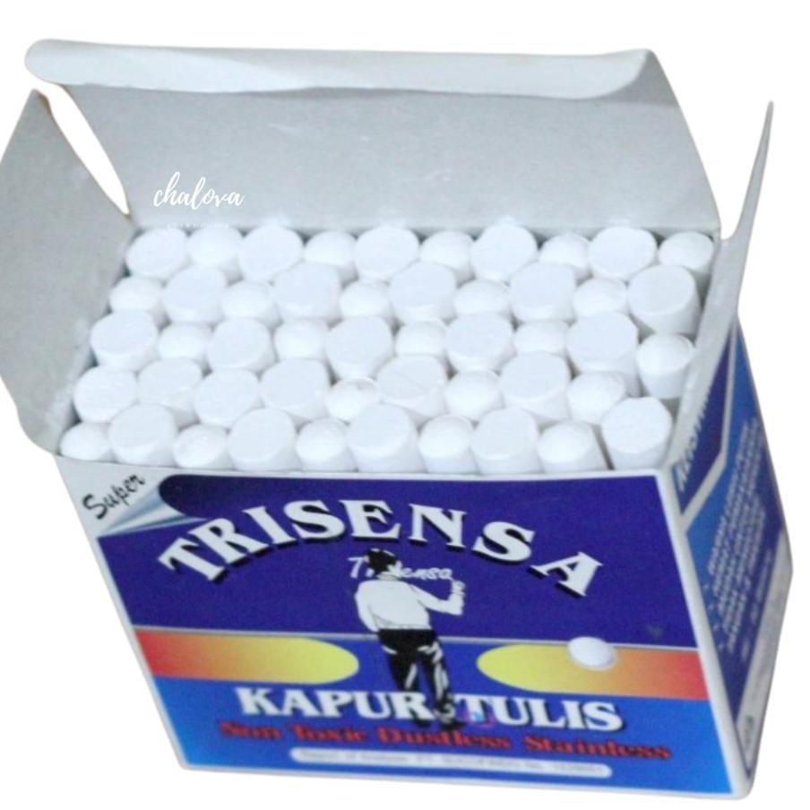 

Original [Pak] Kapur Papan Tulis Putih Merk Trisensa Isi 50 Pcs Nov0009