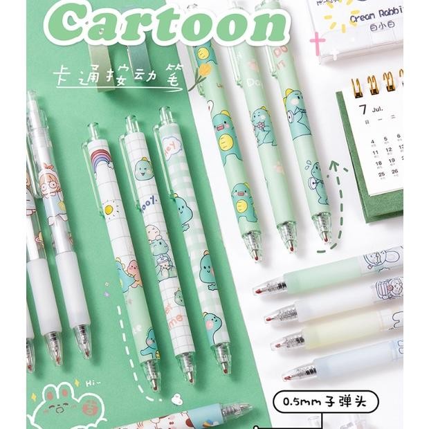 

Trending Set Pulpen Pen Gel 6 Pc / Mekanik Motif Cartoon / Pulpen Gel Mekanik Lucu / Pulpen Aesthetic