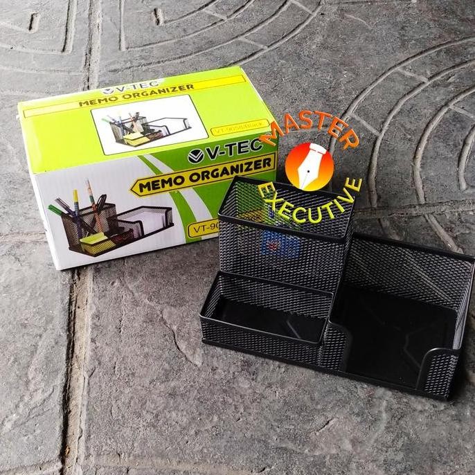 

SALE V-tec Black Desk Memo Organizer VT-9058 - Vtec Tempat ATK Meja Hitam