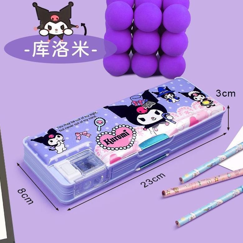 

Berkualitas Tinggi PuluzSanrio Kuromi Kotak Alat Tulis Multifungsi Siswa Sekolah Dasar Kotak Pena Tempat Pensil Tempat Pensil Berkapasitas Besar Anak Perempuan Anak Laki-Laki Kartun Astronot