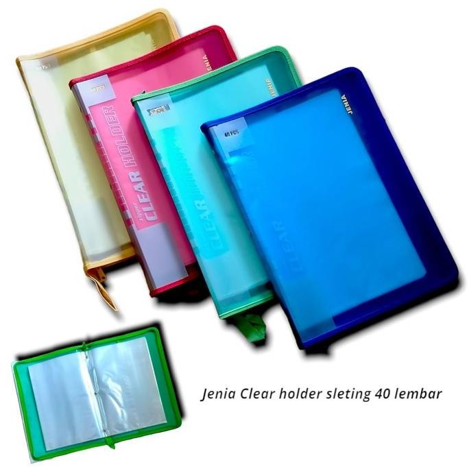 

HOT SALE MAP DOKUMEN DISPLAY BOOK SLETING 40 LEMBAR ZIPPER CLEAR HOLDER FOLIO