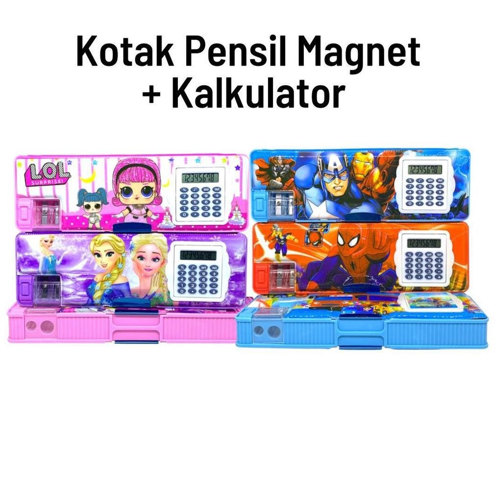 

Buktikan Kotak Pensil Magnet + Kalkulator Fancy Karakter