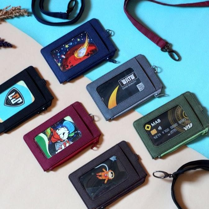 

TERMURAH Id Card Name Tag Holder Polos Gantungan Dompet ID Rensleting