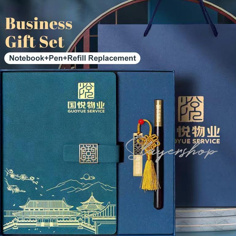 

READY STOK Notebook Gaya Klasik Notebook Tebal Notebook A5 Pena Kotak Hadiah Kotak Hadiah Siap kirim