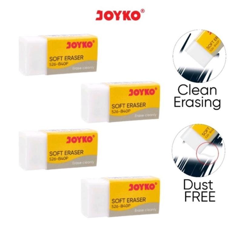 

Simplicity ( 10 Pcs ) Penghapus Joyko / Eraser Joyko B40L / Eraser 526 B40P Hitam+Putih