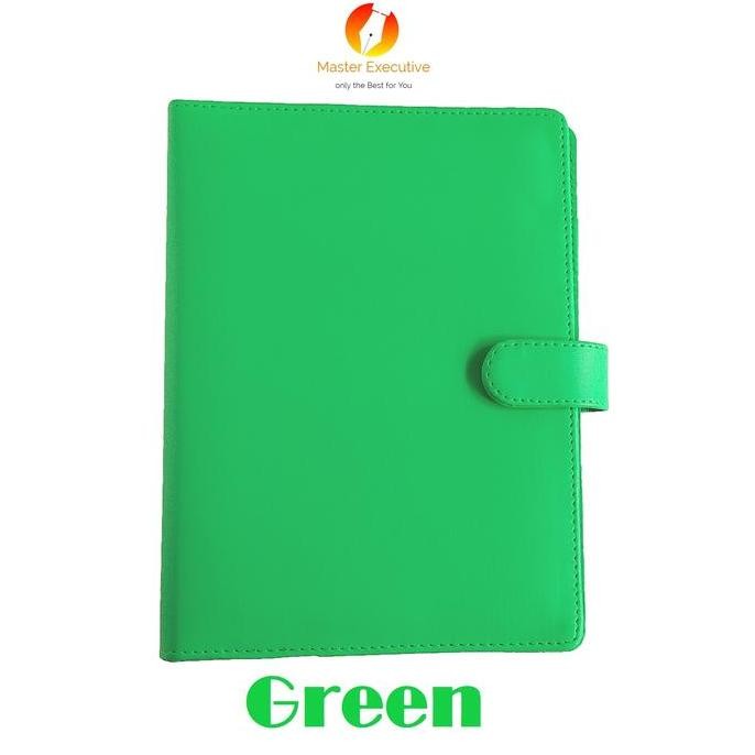 

JUAL Onix Green / Hijau Binder Kulit Kancing Exclusive 20 Ring A5 Campus
