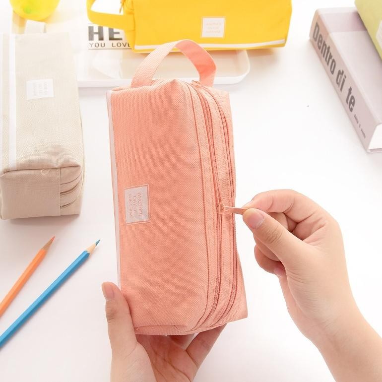 

Momen Spesial Tas Pena Ganda Kain Oxford Tas Pena Genggam Berkapasitas Besar Tas Alat Tulis Ritsleting Ganda Sederhana Untuk Siswa Sekolah Dasar