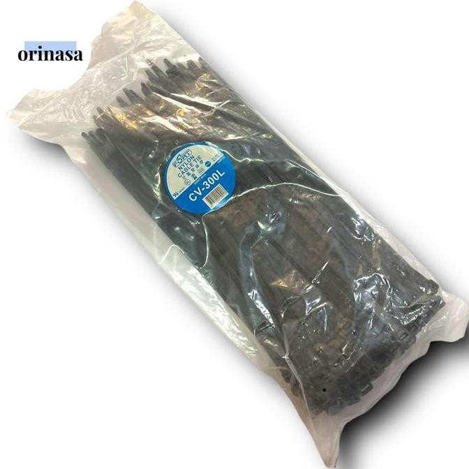 

HOT SALE Cable Ties Kabel Ties Nylon Fort 7,6x300mm 30cm 100pcs Hitam Tebal