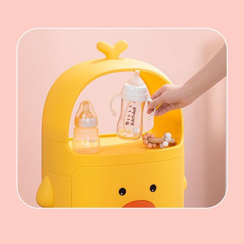 Loker Lemari Plastik Duck Bebek Rak Serbaguna Rak Mainan Rak Baju Anak/Kabinet Laci Plastik/Laci Pla