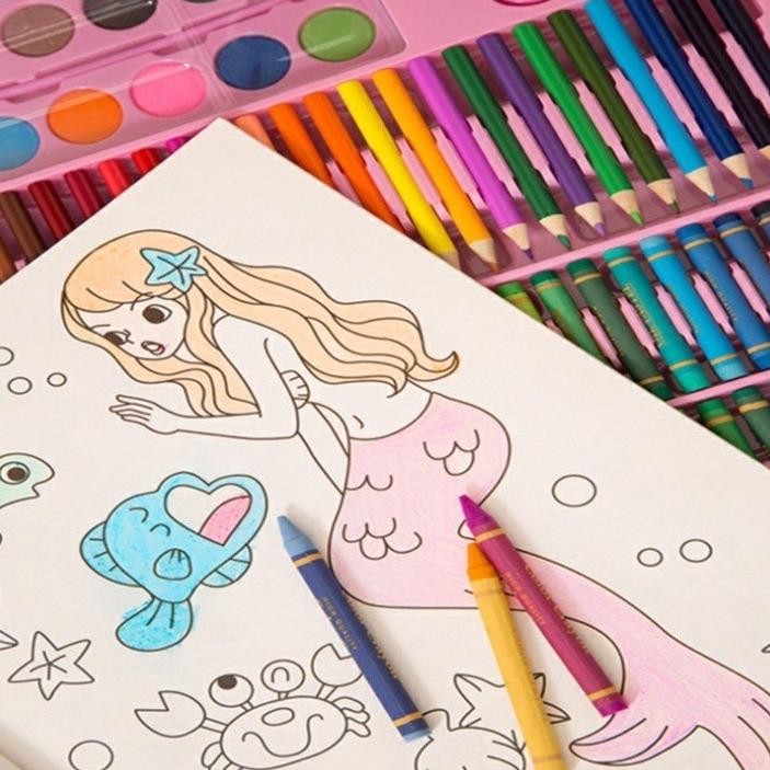 

Rekomendasi Crayon Set Pensil Warna Cair Songket Karakter Isi 86 Dengan Kuas Dan Cat Air