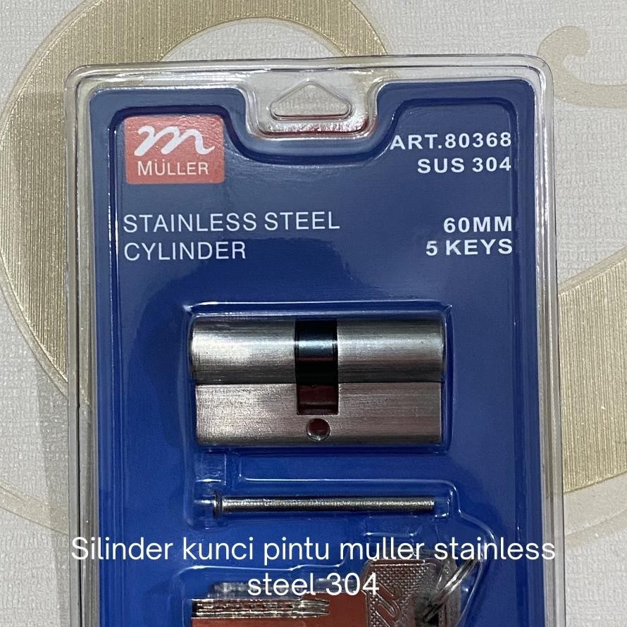 MULLER - Silinder Kunci 304 80368  Cylinder Pintu Body Pintu Rumah Kamar Top Kunci
