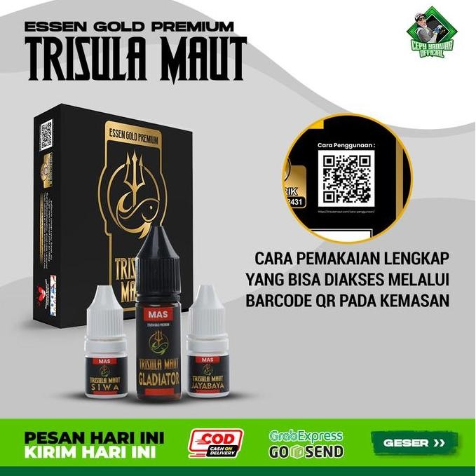 Essen Trisula Maut Gold | Mancing Essen Untuk Ikan Mas Lele Patin Bandeng Bawal Laut Nila Pancing Um