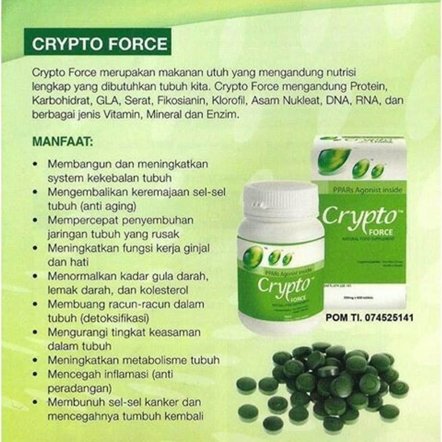 Crypto Force Cryptoforce Isi 600 Tablet Jamin Original Suplemen Makan