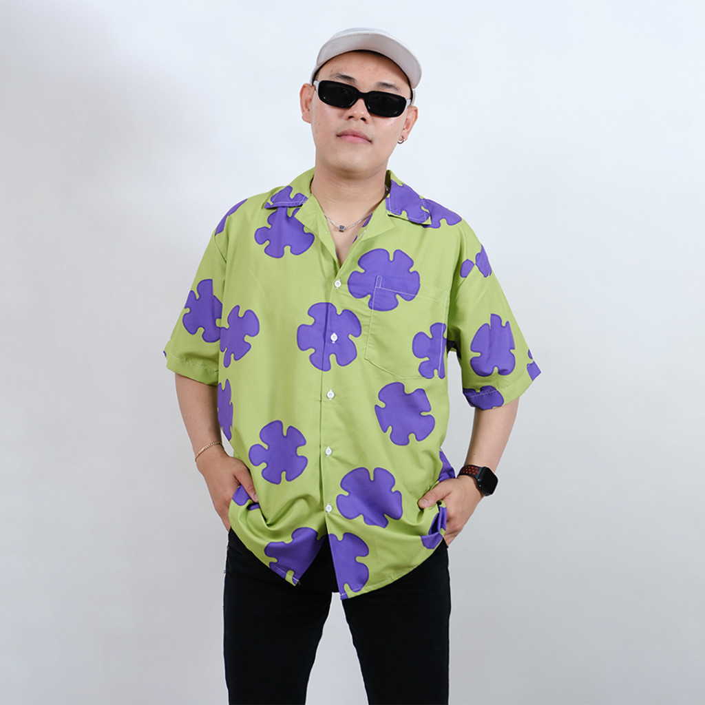 Goks Baju Kemeja Motif Cowok Cewek Bali Pantai Surfing Hawai Dowear Kemeja Jumbo Patrick 151