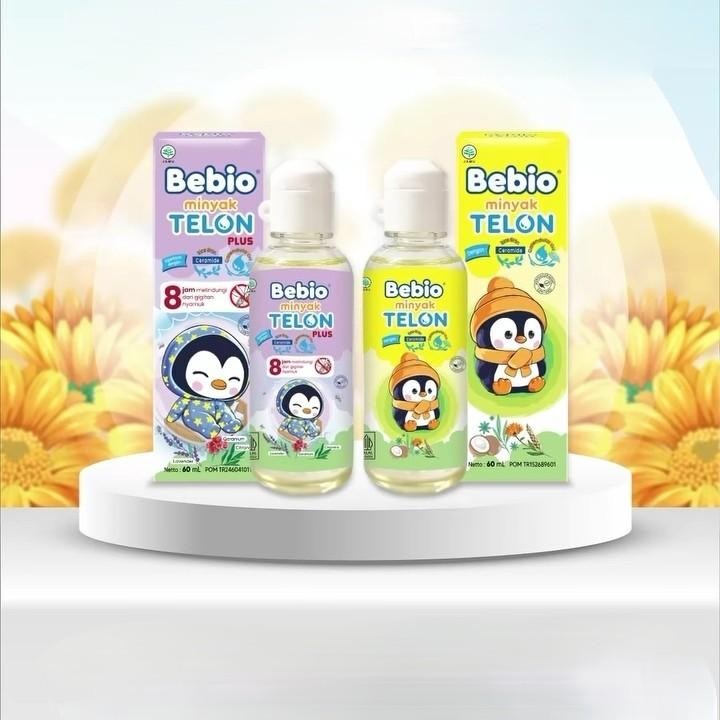 Bebio Minyak Telon Plus 60Ml & Minyak Telon Ceremide 60Ml - Minyak Telon Anak/Baby - Telon Plus