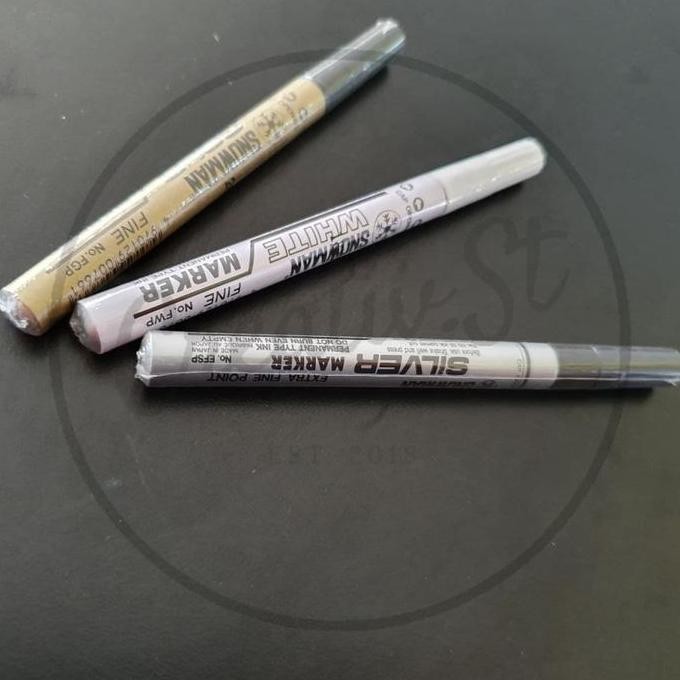 

New Collection !!! Snowman Spidol Emas Perak Putih Kecil Permanen Marker Permanent Paint Marker
