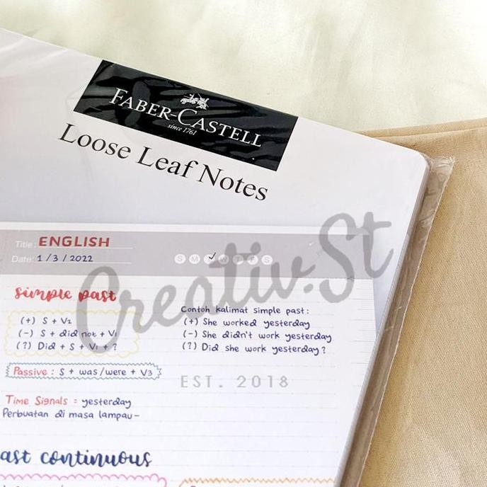 

Hot Promo !!! Faber Castell Faber-Castell Loose Leaf Isi Binder Notes A5 Catatan Sekolah 50 Lembar