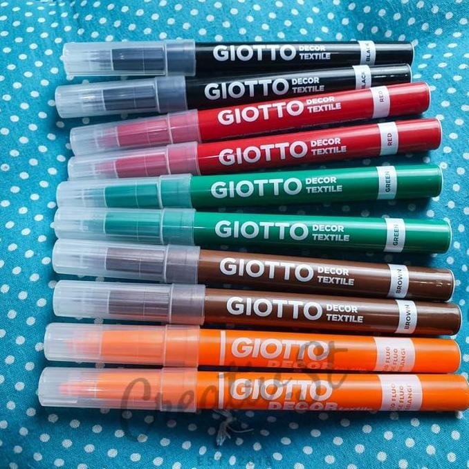 

Hot Sale !!! Giotto Decor Textile Spidol Permanen Kain Part 1