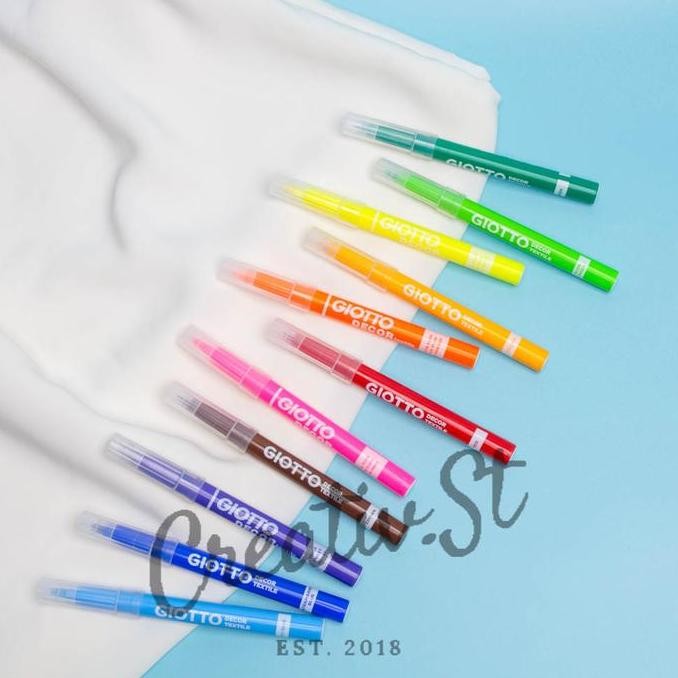 

Hot Sale !!! Giotto Decor Textile Spidol Permanen Kain Part 2