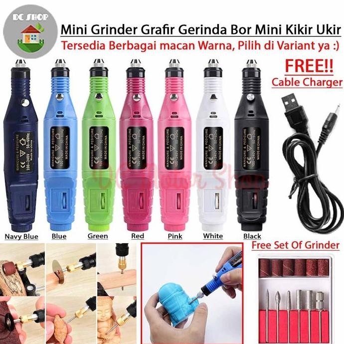 Promo | Mesin Mini Grinder Grafir Bor Gerinda Kikir Ukir Gerinda Mini Portable