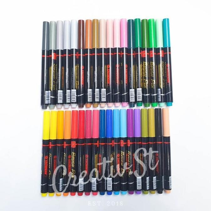 

Terlaris !!! Snowman Brush Pen Brushpen Spidol Kaligrafi Bm-1 Part 1 Satuan Black Blue Calligraphy (1 Pcs)