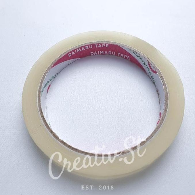 

Spot Barang !!! Daimaru Tape Solasi Bening Kecil Ukuran 12 Mm X 72 Meter