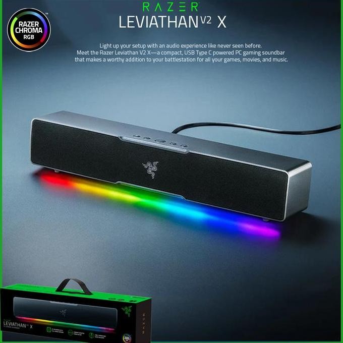 Razer Leviathan V2 X - Compact, USB Type C PC Soundbar