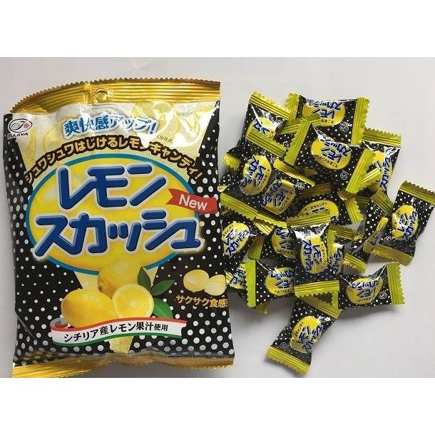 

(:(:(:(] Fujiya Lemon Squash Candy 72GR / Kembang Gula Rasa Lemon