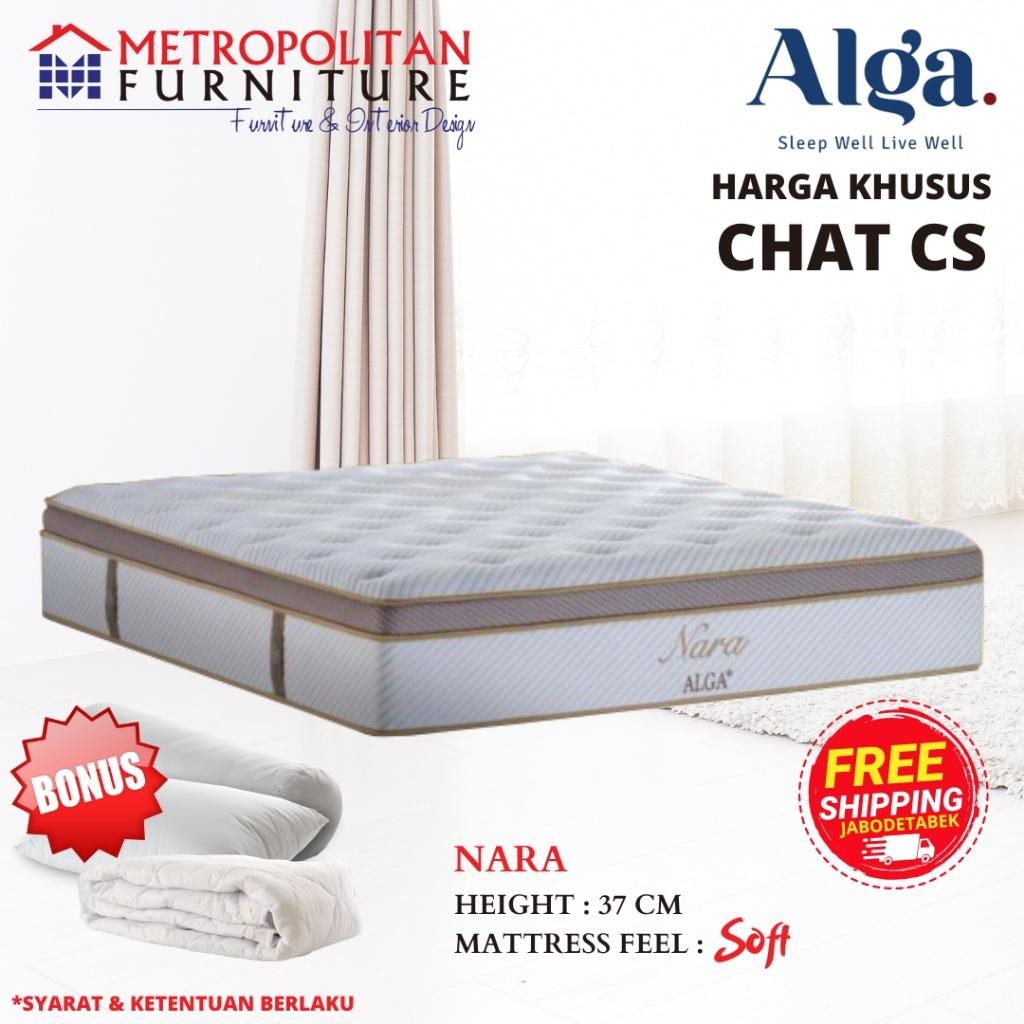 Kasur Springbed Alga Nara Spring Bed Matras Set