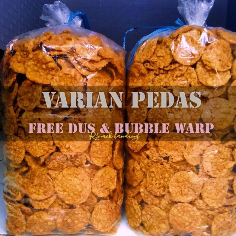 

READY STOK Cemilan Tempe Goreng Pedas Bandung 1kg Renyah Gurih Siap kirim
