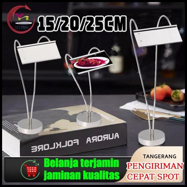 

Table Menu Stand Table Number Holder Standing Price Tag Nomor Meja Restoran Stand Menu Stand