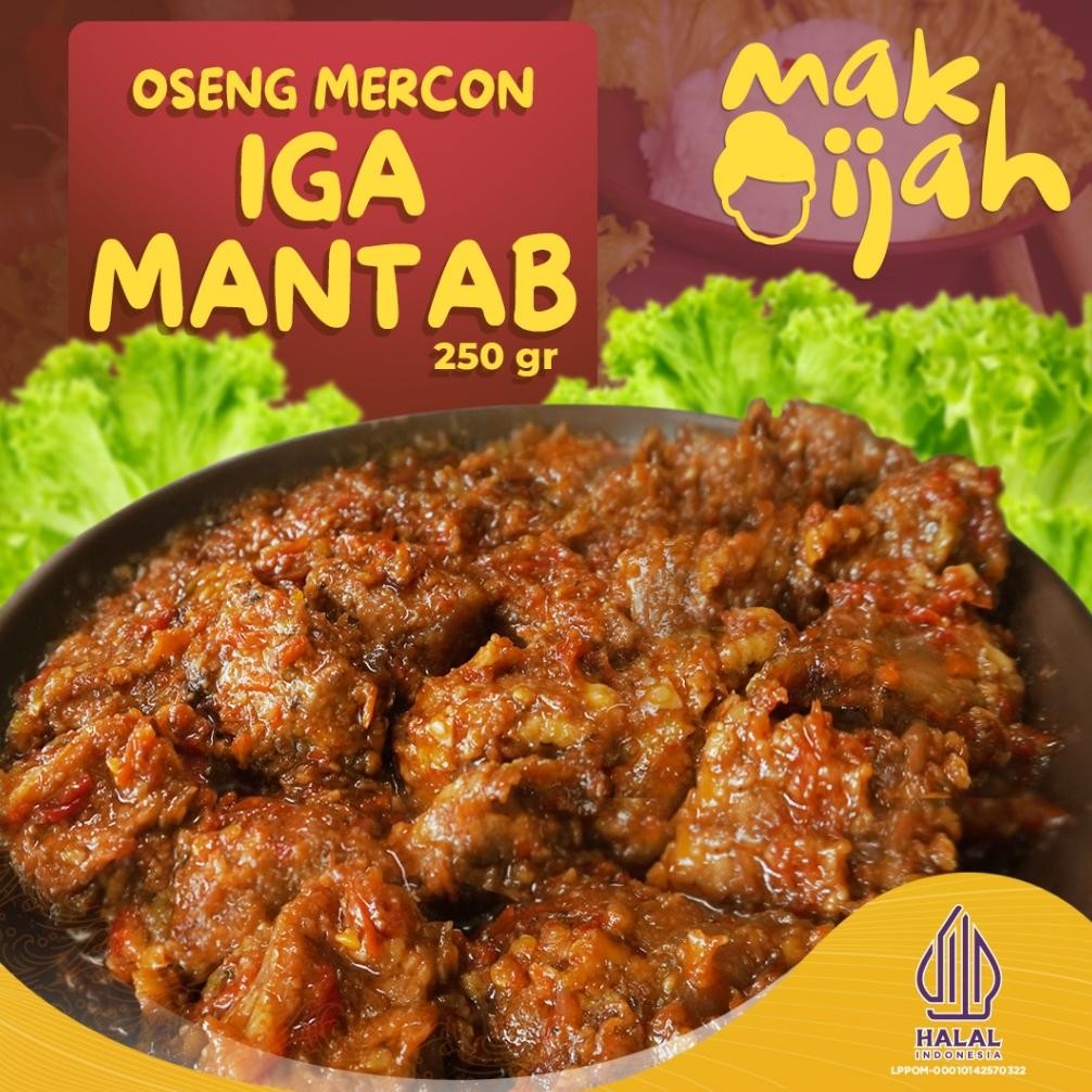 

READY STOK Oseng Mercon Iga Sapi Mantap Rawis Tanpa Tulang Siap Makan Porsi Keluarga Siap kirim