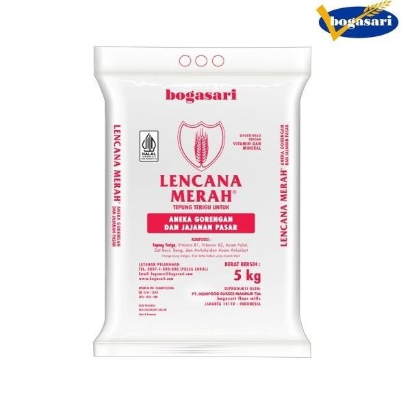 

READY STOCK Tepung Terigu Lencana Merah 5 Kg Bag