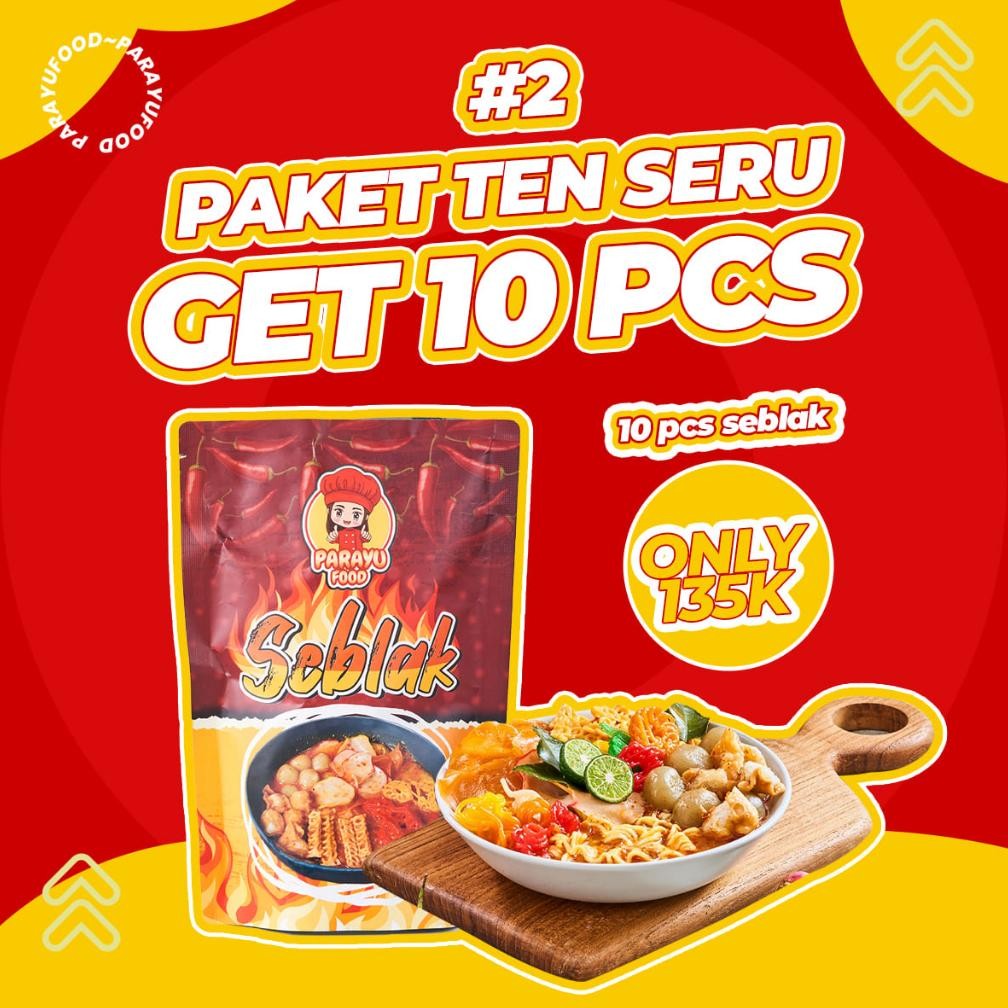

READY STOK Parayu Food - Paket Usaha Seblak Instant Isi 10 Pcs Siap kirim