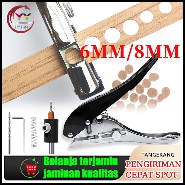 

Ukuran 6/8Mm Lubang Kerajinan Manual Puncher Kertas Hole Punch Cutter