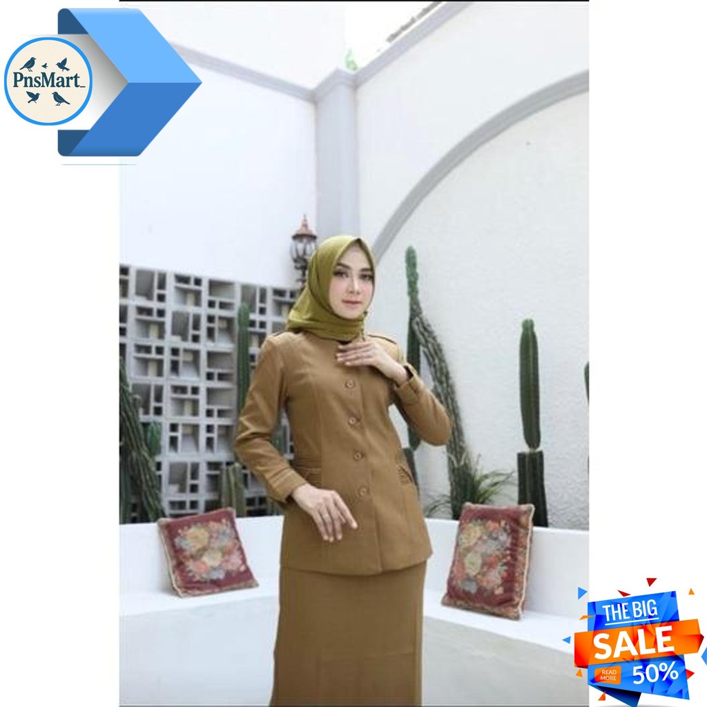 SERAGAM PEMDA PNS KHAKY ROK A ELPONTE 903