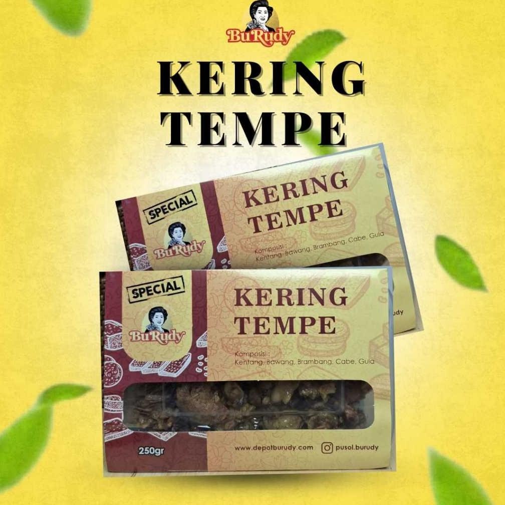

TERMURAH Kering Tempe Bu Rudy Pedas Asam Manis 250g Siap kirim