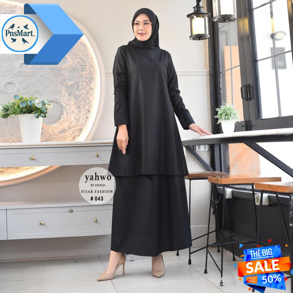 SETELAN ROK TUNIK PNS PDH PEMDA GURU ASN CV CPNS  WANITA TERLARIS/BAJU KURUNG/PAKAIAN KERJA WANITA