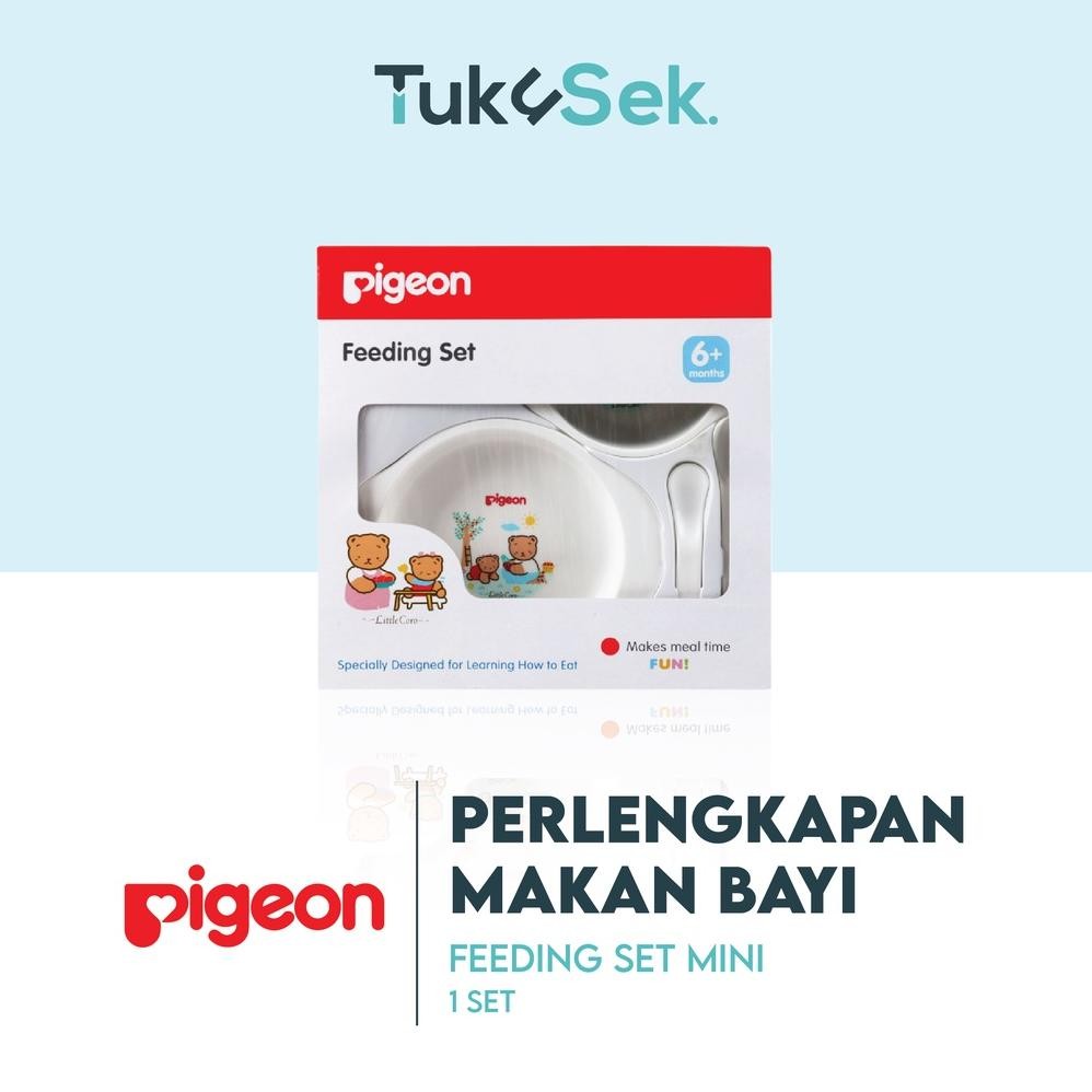Terlaris  Pigeon Feeding Set Mini / Perlengkapan Makan Bayi Siap Kirim