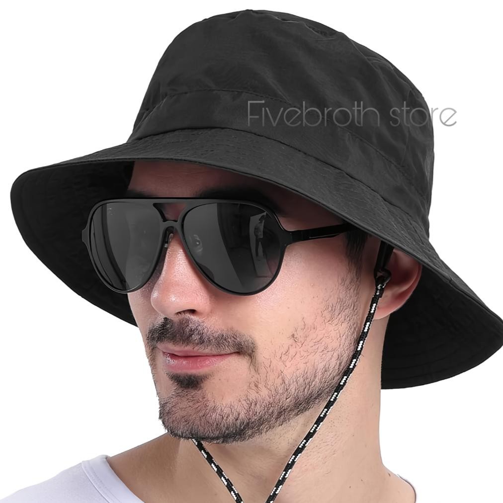 Topi Pria Bucket Rimba Polos Outdoor Distro Hight Quality